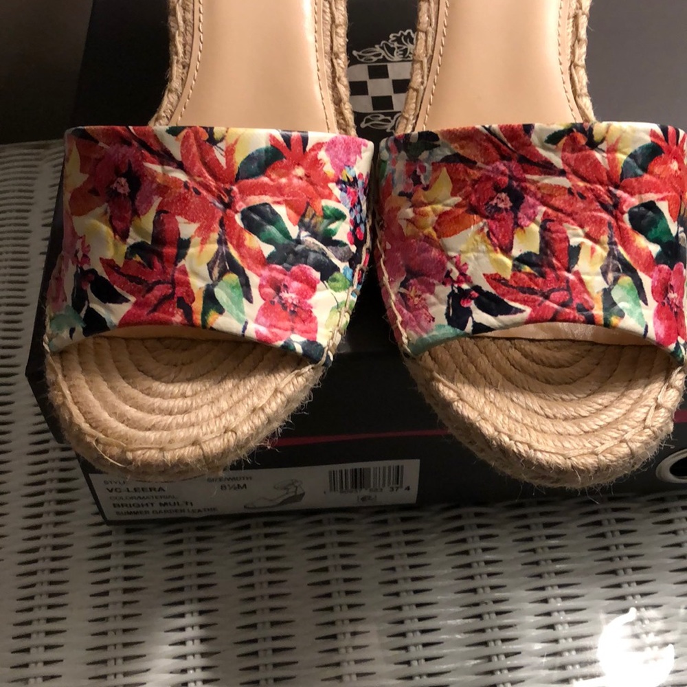 Vince Camuto espadrille wedge ankle strap size 8.5 - Picture 7 of 8